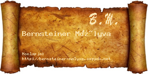 Bernsteiner Mályva névjegykártya